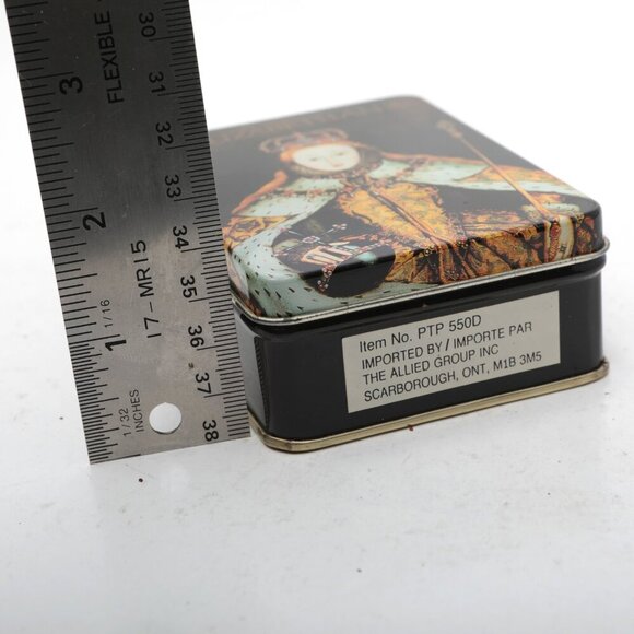 Vintage Gianna Elizabethan Bayberry Pot-Pourri Tin 1989 Metal Retro Black - Picture 4 of 7